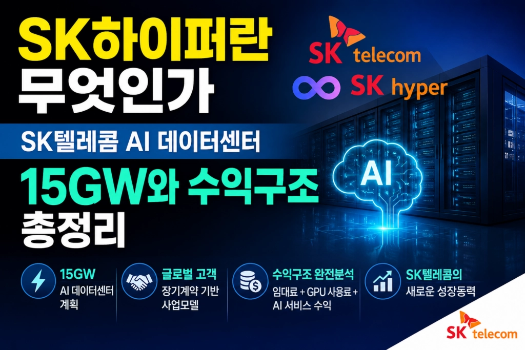 SK하이퍼란 무엇인가|SK텔레콤 AI 데이터센터 15GW와 수익구조 총정리